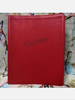 Destinations Red Leather? Bound Travel Memories Fun Facts Journal Diary 1st ED